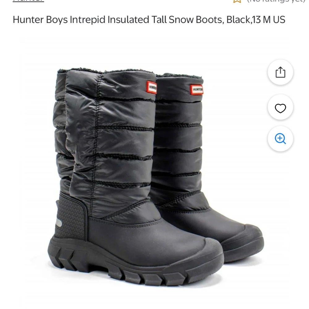 Hunter intrepid insulated tall snow boots